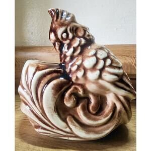 Shawnee Art Pottery Succulent Planter Parrot Cockatoo Bird Vintage USA #523 MCM